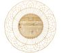 Horloge ronde en rotin 70 cm