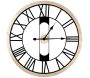 Horloge silencieuse en bois et métal 70 cm Jack