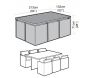 Housse de protection salon de jardin rectangulaire cube - GAA-0120