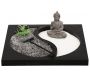 Jardin zen avec bouddha et rateau Ying & Yang