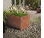 Jardinière en acier corten rouille - ESSCHERTS GARDEN