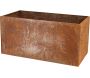 Jardinière en acier corten rouille - 119