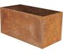 Jardinière en acier corten rouille - 6
