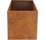 Jardinière en acier corten rouille - 119