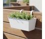 Jardinière balcon en zinc à suspendre - ESSCHERT DESIGN