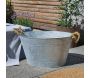 Jardinière bassine en zinc patiné - ESSCHERT DESIGN