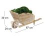 Jardinière brouette en bois - AUB-3728