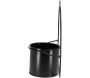 Jardinière déco ronde d'intérieur en métal noir - 14,90