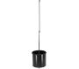 Jardinière déco ronde d'intérieur en métal noir - ESS-1357