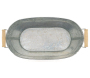 Jardinière ovale zinc et bois - 6
