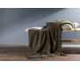 Jeté de canapé en polyester avec pampilles Stanly 170 x 130 cm - 25,90