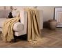 Jeté de canapé en polyester avec pampilles Stanly 170 x 130 cm - 26,90
