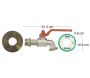 Kit adaptateur de cuve 1000l avec robinet 1/4 tour - BOUTTE