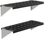 Kit d'étagères en PVC pour serre de jardin (Lot de 2)