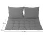 Kit matelas de palette et 2 coussins Gary - NPC-0107