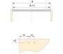 Kit de 4 profils transversaux pour meubles de cuisine Albeam - 89,90