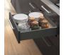 Kit tiroir anthracite pour cuisine et salle de bain Vertex - EMUCA