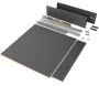 Kit tiroir anthracite pour cuisine et salle de bain Vertex