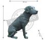 Labrador assis en résine 80 cm - TEX-0113