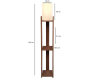 Lampadaire en MDF et PVC Cathy - ASI-2037