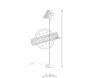 Lampadaire en bois blanc 150cm - AUBRY GASPARD