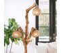 Lampadaire en bois et jute Triboretum - 5