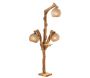 Lampadaire en bois et jute Triboretum