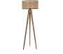 Lampadaire en bois et tissu Tripod