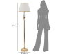 Lampadaire en métal Gipsy 40 x 160 cm - MAU-0692