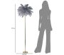 Lampadaire en métal Palm 55 x 160 cm - MAU-0503