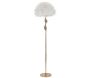 Lampadaire en métal abat-jour plumes Slim 50 x 165 cm
