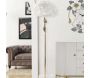 Lampadaire en métal abat-jour plumes Slim 50 x 165 cm - MAURO FERRETTI