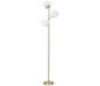 Lampadaire en métal doré 3 abat-jour Glamy 36 x 190 cm