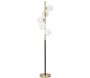 Lampadaire en métal noir et doré Glamy 30 x 160 cm