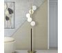 Lampadaire en métal noir et doré Glamy 30 x 160 cm - MAURO FERRETTI