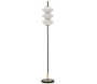 Lampadaire en métal et verre 30 x 168 cm Vintage