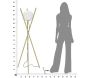 Lampadaire trépied en métal doré Glamy 55 x 155 cm - MAU-0491