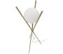 Lampadaire trépied en métal doré Glamy 55 x 155 cm - 5