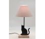 Lampe Chat en métal noir et bois - AUBRY GASPARD