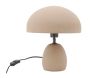 Lampe en argile taupe