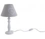 Lampe en bois coeur gris