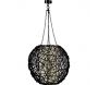 Lampe boule rotin