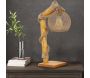 Lampe de bureau en bois Canata - HANAH HOME