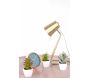Lampe de bureau en métal satiné Z - LEITMOTIV