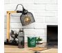 Lampe de bureau style industriel métal et bois - THE HOME DECO LIGHT