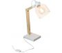 Lampe de bureau style industriel métal et bois - 29,90