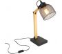 Lampe de bureau style industriel métal et bois - CMP-0889