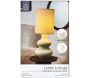 Lampe en céramique abat-jour en lin 20 x 50 cm - 5