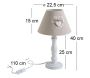 Lampe de chevet en bois Romantique - AUB-1316