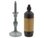 Lampe à huile en verre smoké Candle avec huile de paraffine offerte
